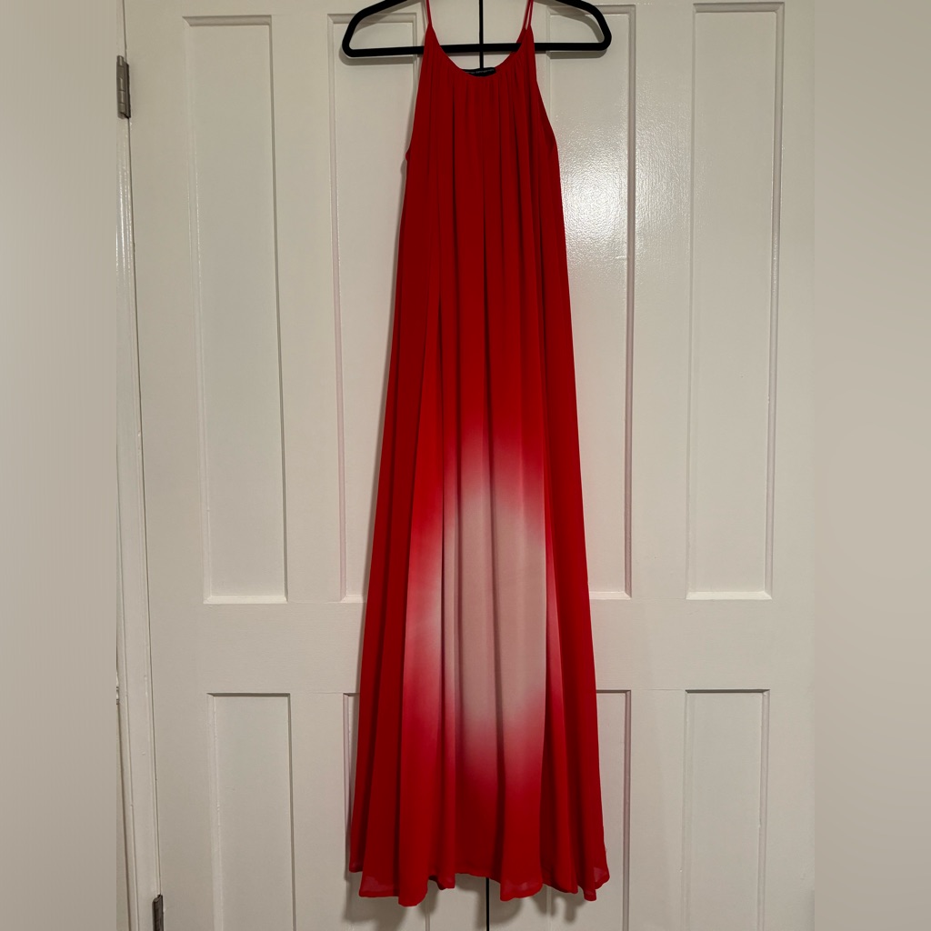 French Connection - Red Maxi Summer Dress - Size Medium